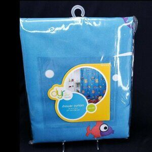Shower Curtain Sea Life Fabric Bath Fish Octopus Ocean Do Your Room 70 x 72 New